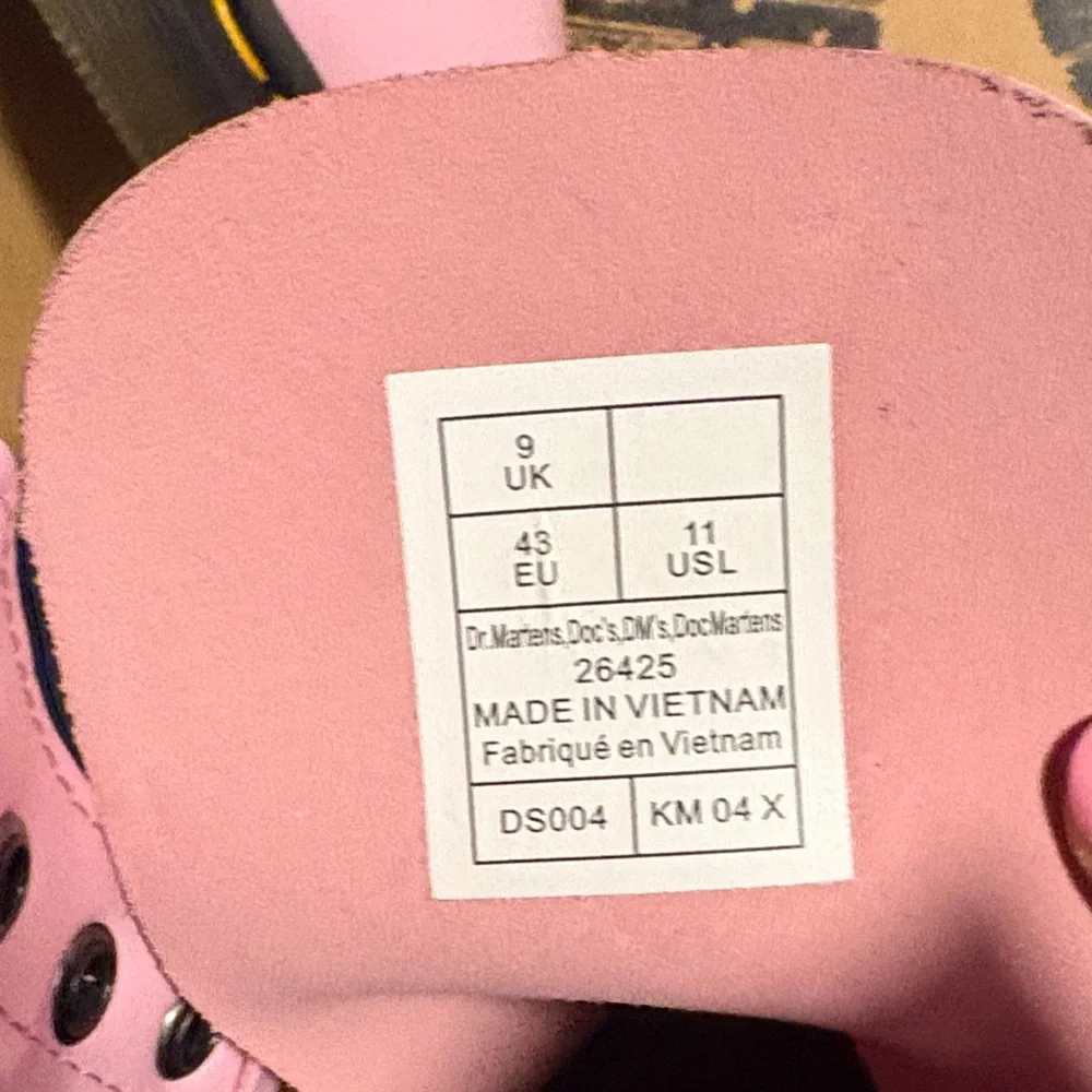 Dr. Martens Light Pink Combat Boots - Picture 6 of 6